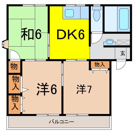 ＭＫハイツ　Ｃ棟の物件間取画像